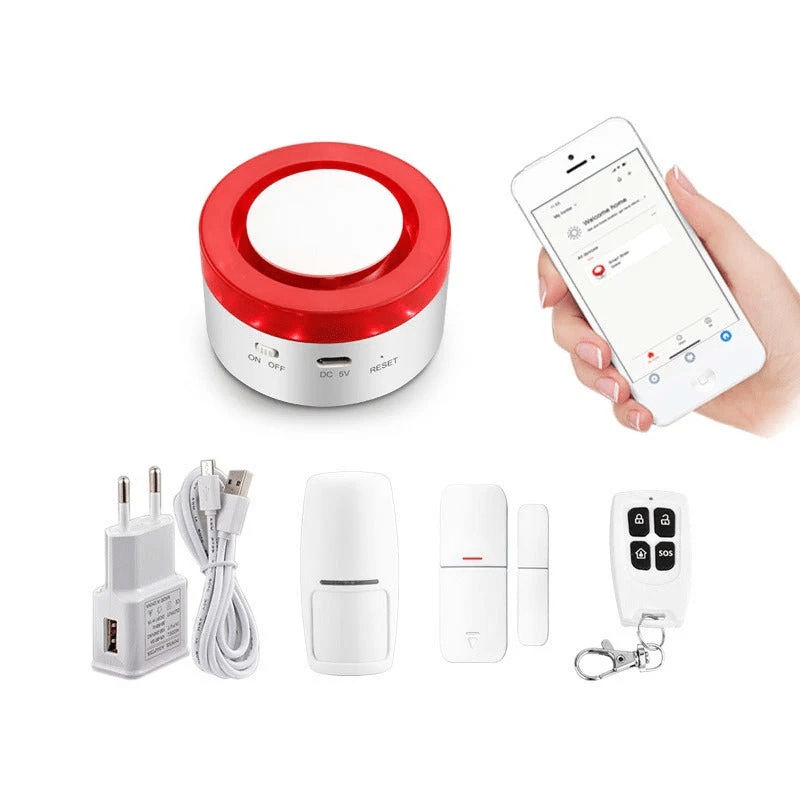 Smart Wi-Fi Strobe Siren with Door and Motion Detection