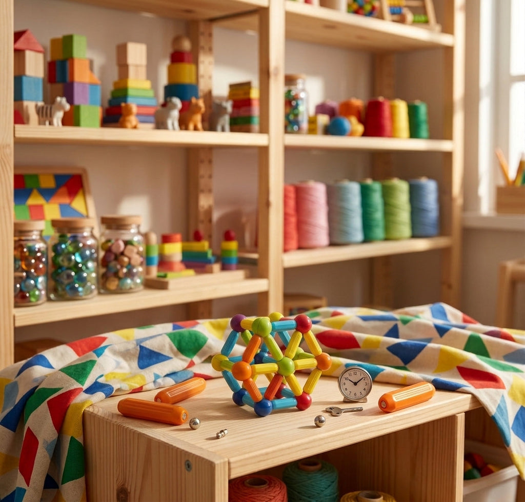 Rainbow Magnetic Construction Sticks & Balls Set