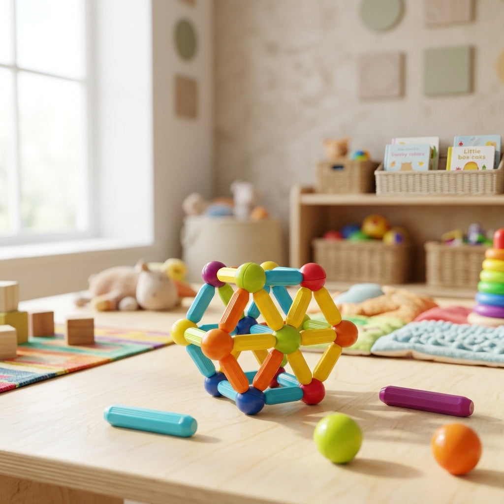Rainbow Magnetic Construction Sticks & Balls Set