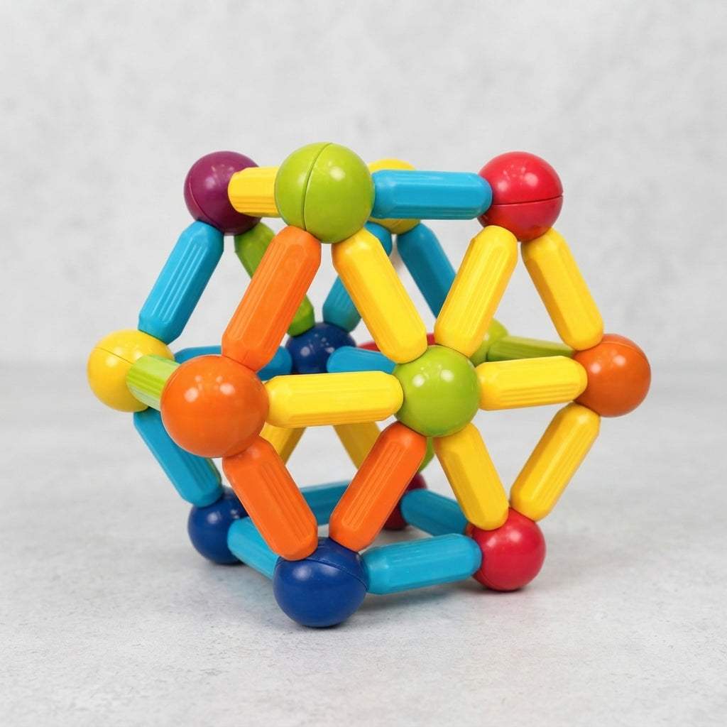Rainbow Magnetic Construction Sticks & Balls Set