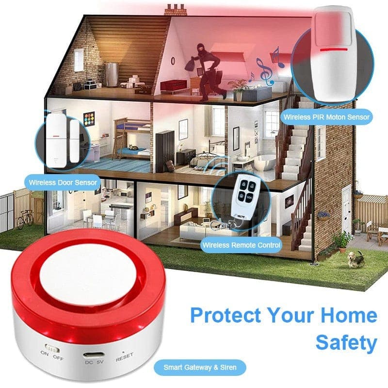 Smart Wi-Fi Strobe Siren with Door and Motion Detection