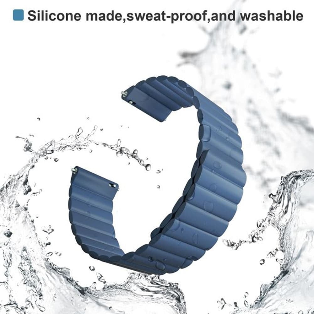20mm Universal Silicone Magnetic Strap for Huawei Samsung Garmin