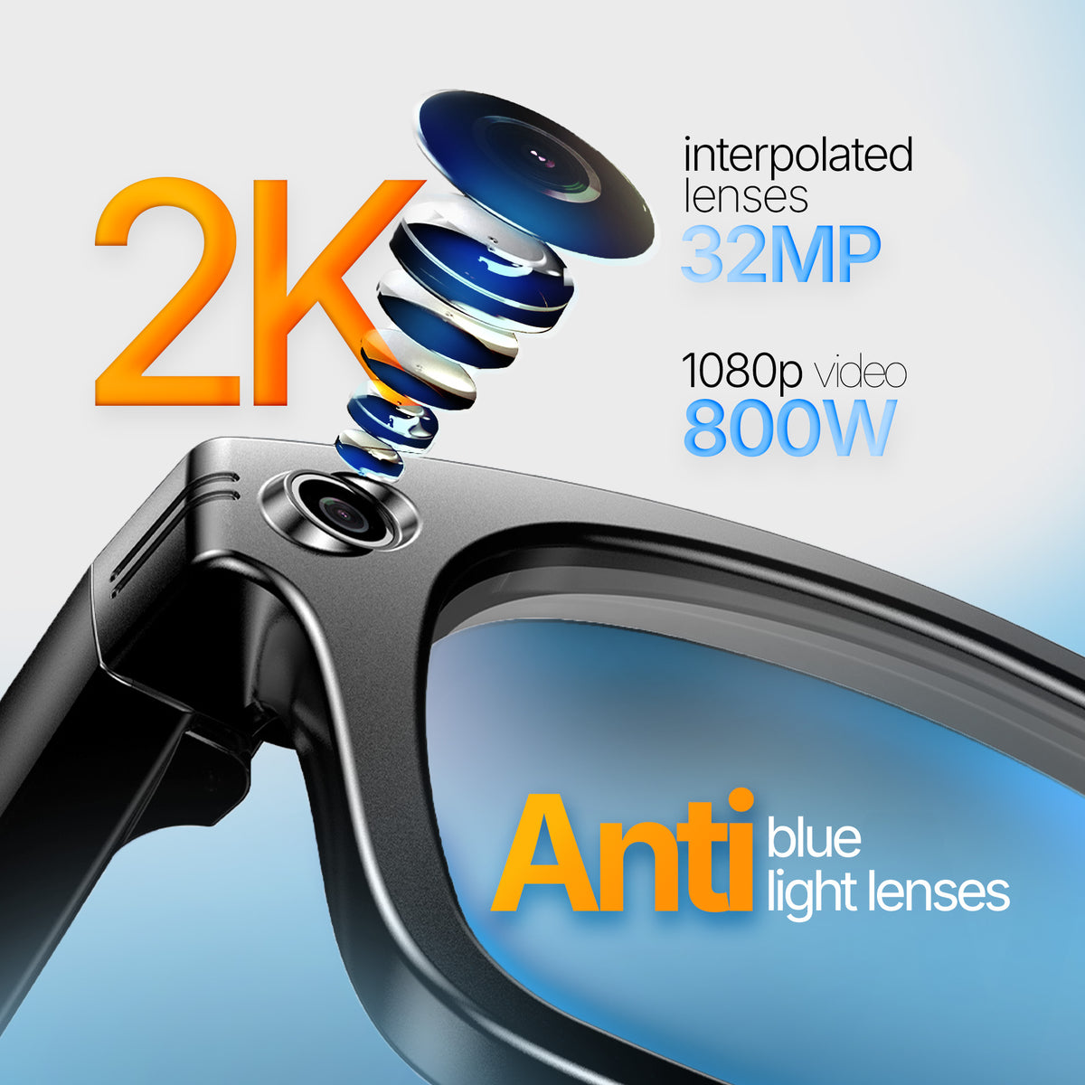ASTRUM G03 SMART GLASS AI CAM SPK BT