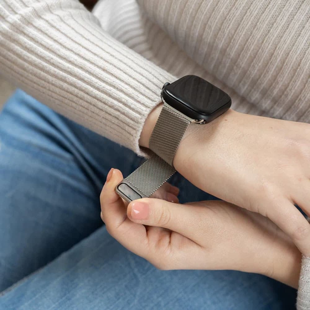 24mm Universal Stainless Steel Milanese Loop Strap- M/L