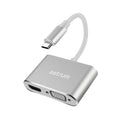 USB-C to VGA & HDMI Adapter | 4K HDMI + 1080P VGA -  DA660