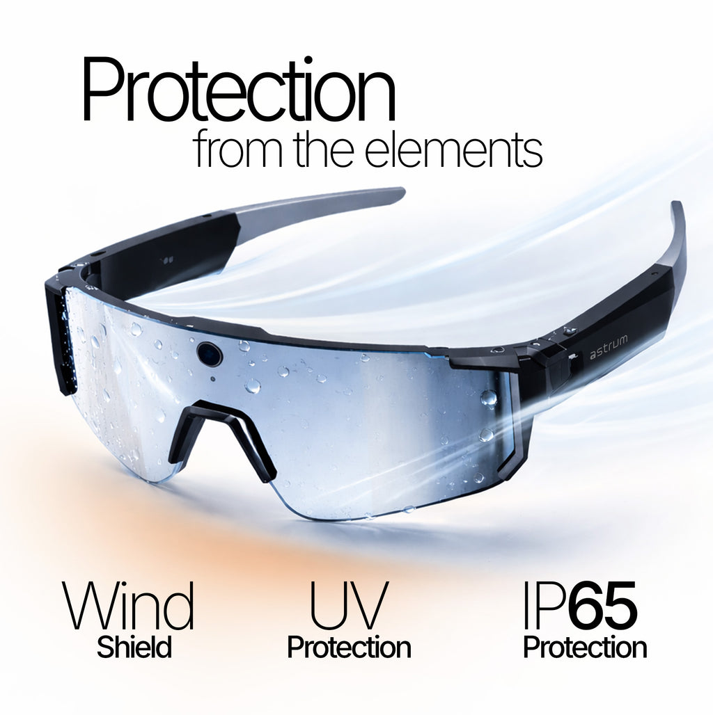 Astrum AI Sport Smart Glasses 32MP Camera IP65- SG-V06S Black
