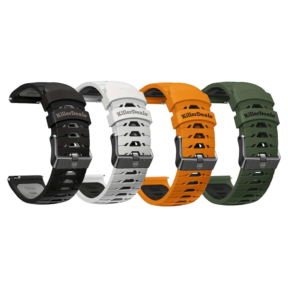 20mm Universal Watch Silicone Strap for Garmin Samsung Huawei