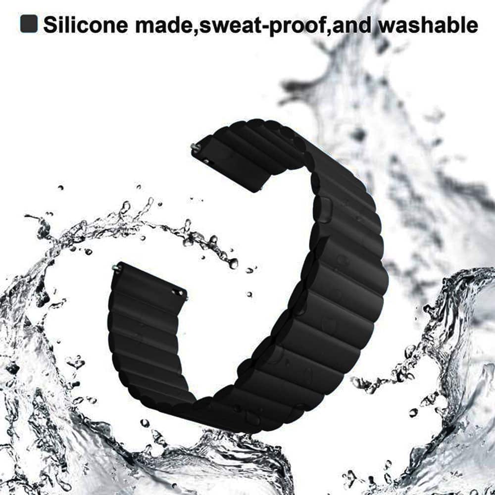 20mm Universal Silicone Magnetic Strap for Huawei Samsung Garmin