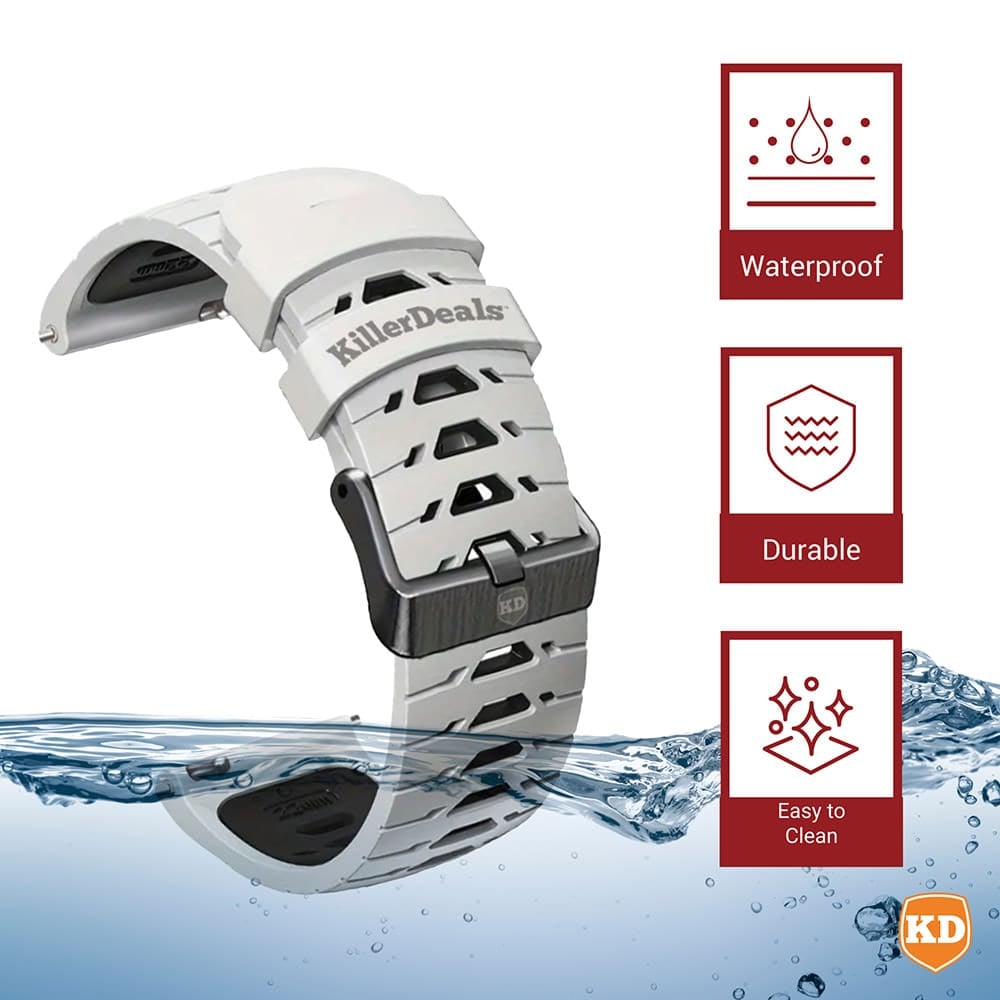 20mm Universal Watch Silicone Strap for Garmin Samsung Huawei