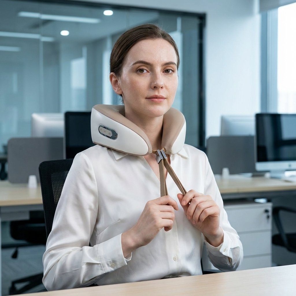 Contoured Neck Support Pillow for Optimal Neck Comfort