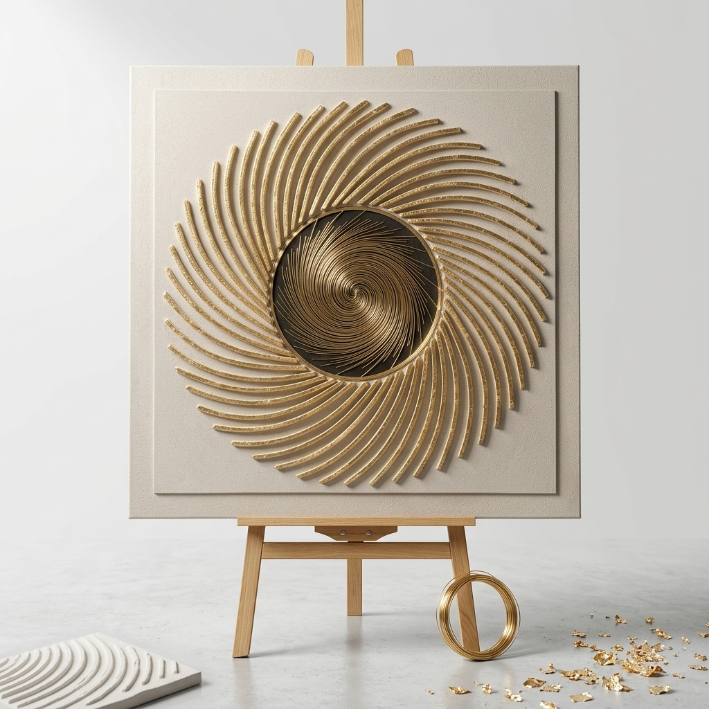 Abstract Spiral Decorative Wall Art