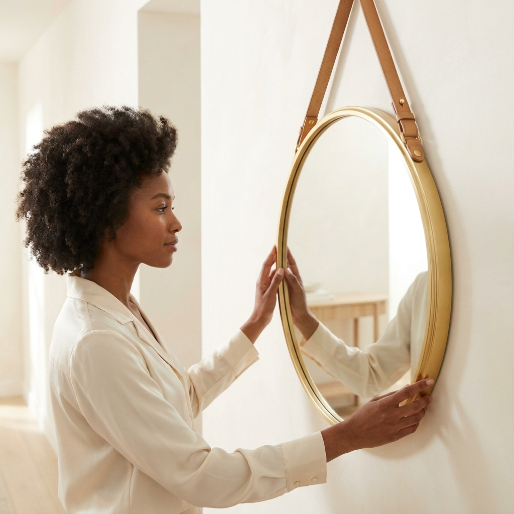 Round Hanging Wall Mirror | 80cm