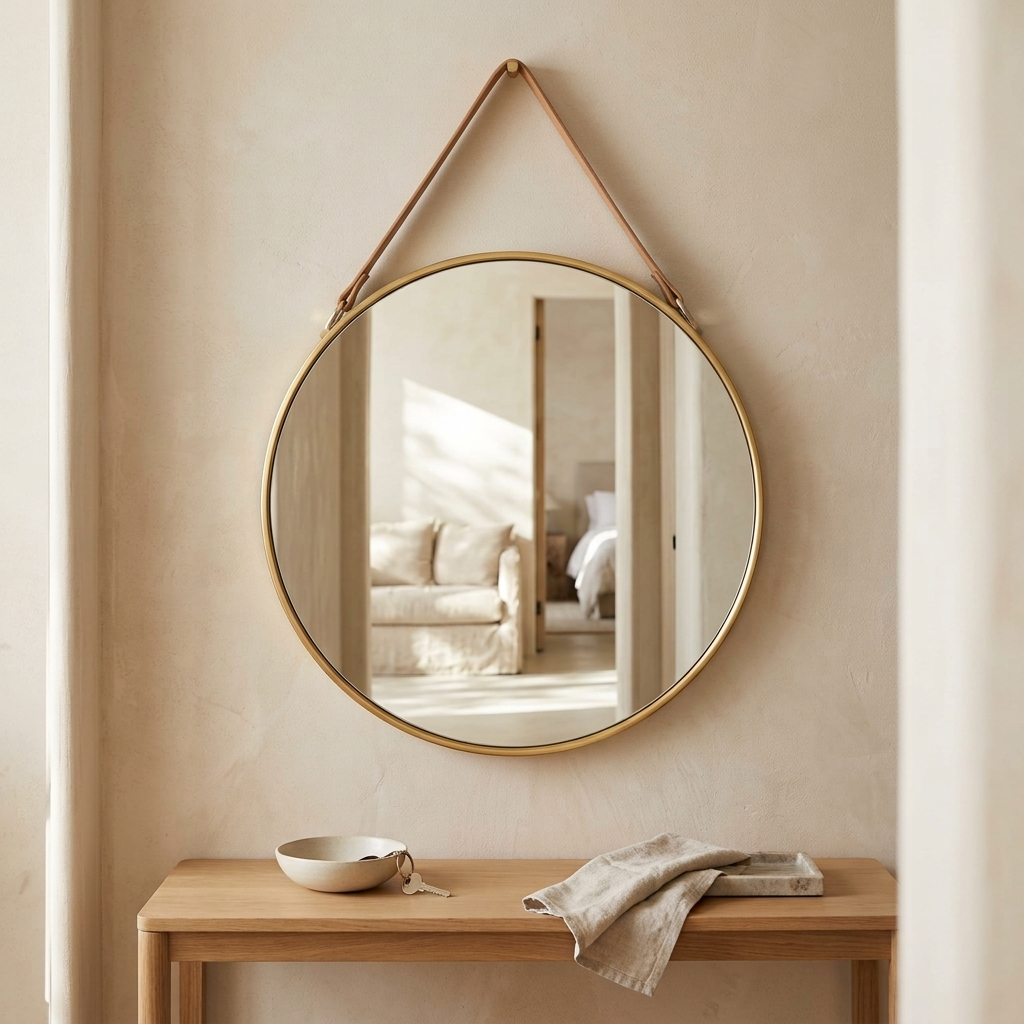 Round Hanging Wall Mirror | 80cm