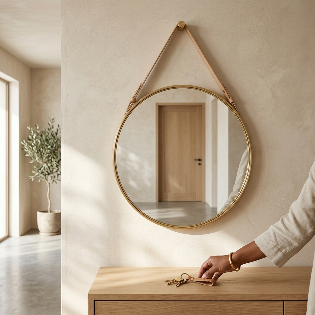 Round Hanging Wall Mirror | 80cm